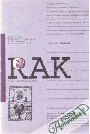 Obal knihy RAK - revue aktuálnej kultúry 2 - máj 1996