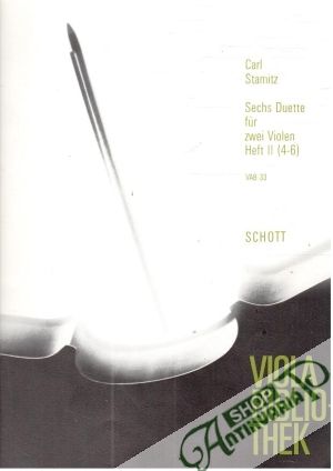 Obal knihy Sechs Duette für zwei Violen I.-II.