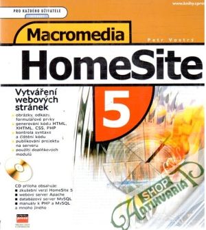 Obal knihy Macromedia HomeSite 5