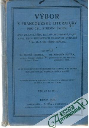 Obal knihy Výbor z francouzské literatury