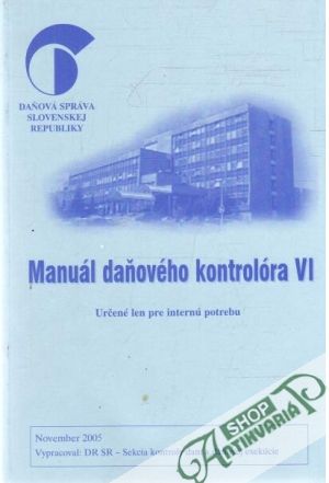Obal knihy Manuál daňového kontrolóra VI.