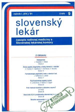 Obal knihy Slovenský lekár 9/91