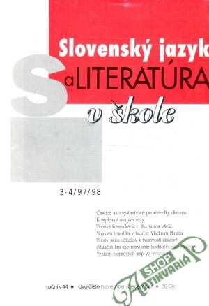 Obal knihy Slovenský jazyk a literatúra v škole 3-4/97/98