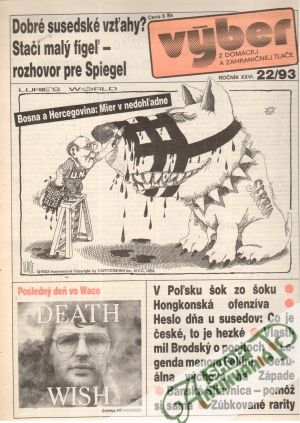 Obal knihy Výber z domácej a zahraničnej tlače 22/93