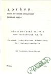 Danihelka Jiří, Chytrý Milan - Německo - český slovník pro botanické klíče