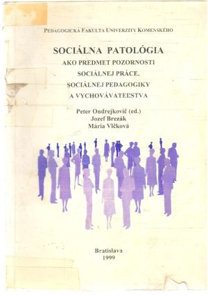 Obal knihy Sociálna patológia