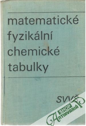 Obal knihy Matematické, fyzikální, chemické tabulky