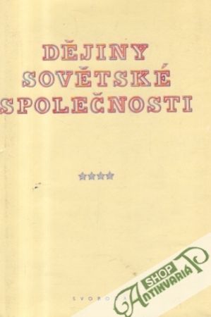 Obal knihy Dějiny sovětské společnosti