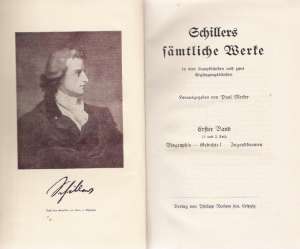 Obal knihy Schillers sämtliche Werke 1-5