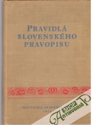 Obal knihy Pravidlá slovenského pravopisu