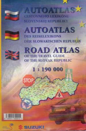Obal knihy Autoatlas cestovného lexikónu Slovenskej republiky