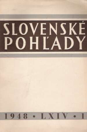 64/1948 - SLOVENSKÉ POHĽADY ČÍSLO 1
