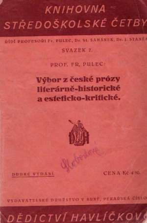 Obal knihy VÝBOR Z ČESKÉ PRÓZY