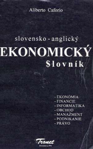 Obal knihy Slovensko - anglický ekonomický slovník