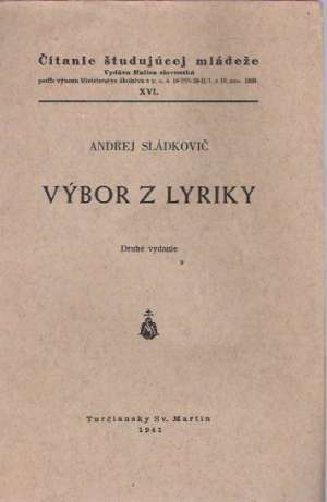VÝBOR Z LYRIKY - Sládkovič Andrej