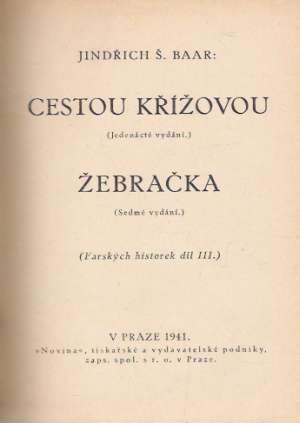 Obal knihy Cestou křížovou, Žebračka