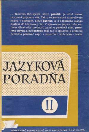 Obal knihy JAZYKOVÁ PORADŇA II.