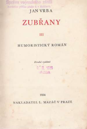 ZUBŘANY III. - Vrba J.