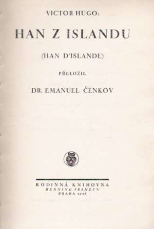 HAN Z ISLANDU - Hugo Victor