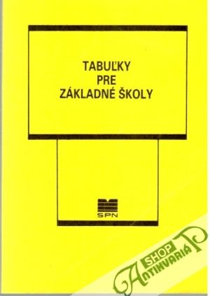 Obal knihy Tabuľky pre základné školy