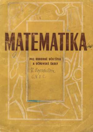 Obal knihy Matematika pre odborné učilištia a učňovské školy