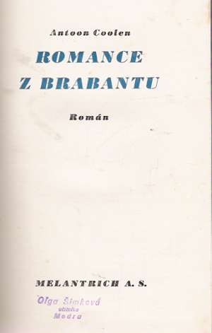 Obal knihy ROMANCE Z BRABANTU