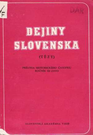 Obal knihy Dejiny Slovenska - tézy