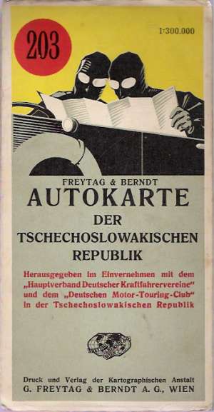 AUTOKARTE DER TSCHECHOSLOWAKISCHEN REPUBLIK  203 - Kolektív autorov