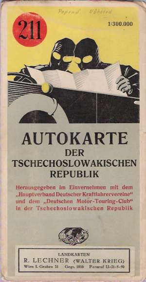 AUTOKARTE DER TSCHECHOSLOWAKISCHEN REPUBLIK  211 - Kolektív autorov