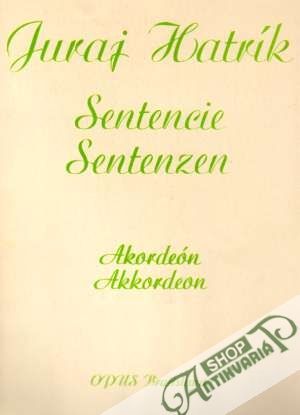 Sentencie - akordeón - Hatrík Juraj