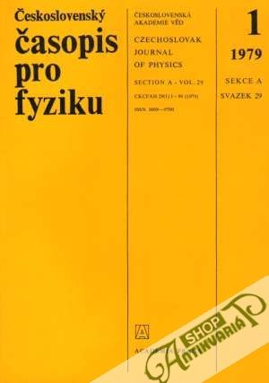 Československý časopis pro fyziku 1979 - Kolektív autorov