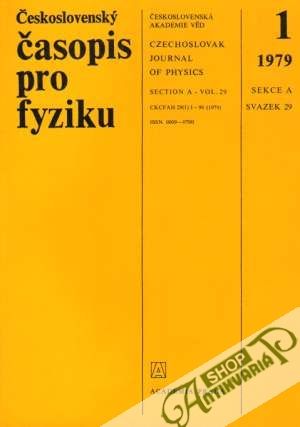 Obal knihy Československý časopis pro fyziku 1979