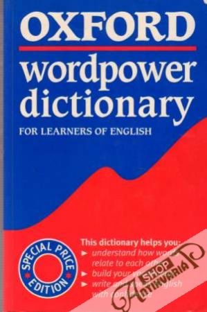 Oxford wordpower dictionary for Learners of English - Wehmeier Sally