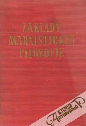 Obal knihy Základy marxistickej filozofie
