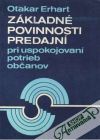 Erhart Otakar - Základné povinnosti predajní