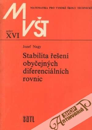Obal knihy Stabilita řešení obyčejných diferenciálních rovnic