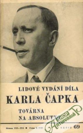 Továrna na absolutno - Čapek Karel