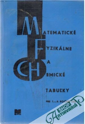 Obal knihy Matematické, fyzikálne a chemické tabuľky