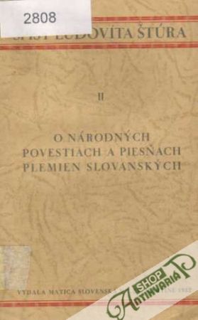 Obal knihy O národných povestiach a piesňach plemien Slovanských