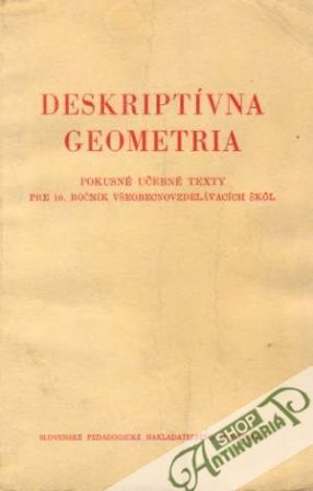 Deskriptívna geometria - Menšík Miroslav
