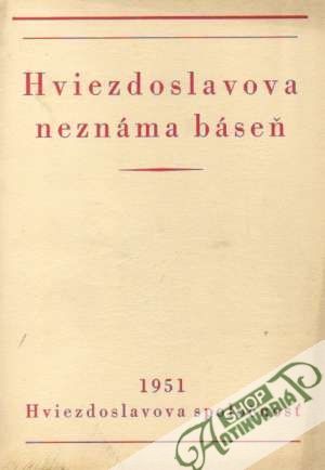 Obal knihy Hviezdoslavova neznáma baseň