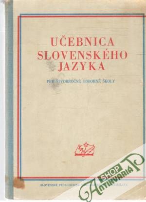 Obal knihy Učebnica slovenského jazyka