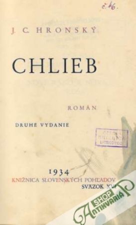 Chlieb - Hronský Jozef Cíger