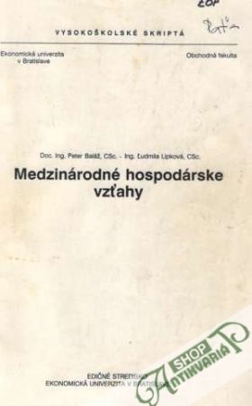 Obal knihy Medzinárodné hospodárske vzťahy