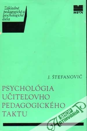 Obal knihy Psychológia učiteľovho pedagogického taktu