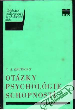 Obal knihy Otázky psychológie schopností