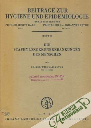 Obal knihy Die Staphylokokkenerkrankunge des Menschen