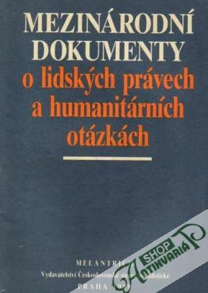Obal knihy Mezinárodní dokumenty o lidských právech....