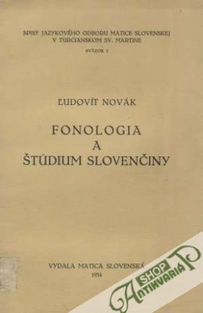 Fonologia a štúdium slovenčiny - Novák Ľudovít