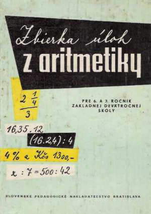 Zbierka úloh z aritmetiky - Kindl Karel